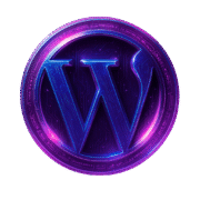 20250531_1547_Logo WordPress Futurista_remix_01jwk9gvx5fayb578kgx5cevwq